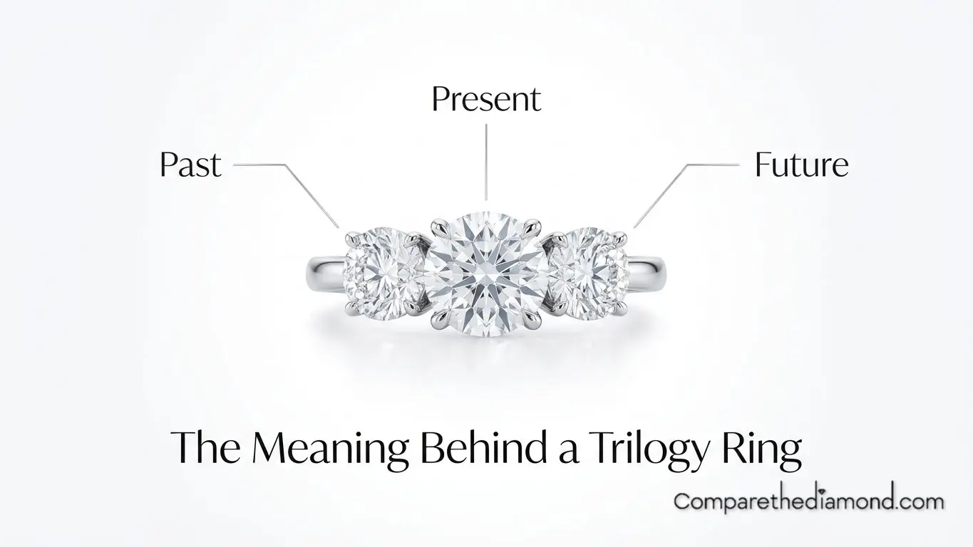 iconic  three stone rings