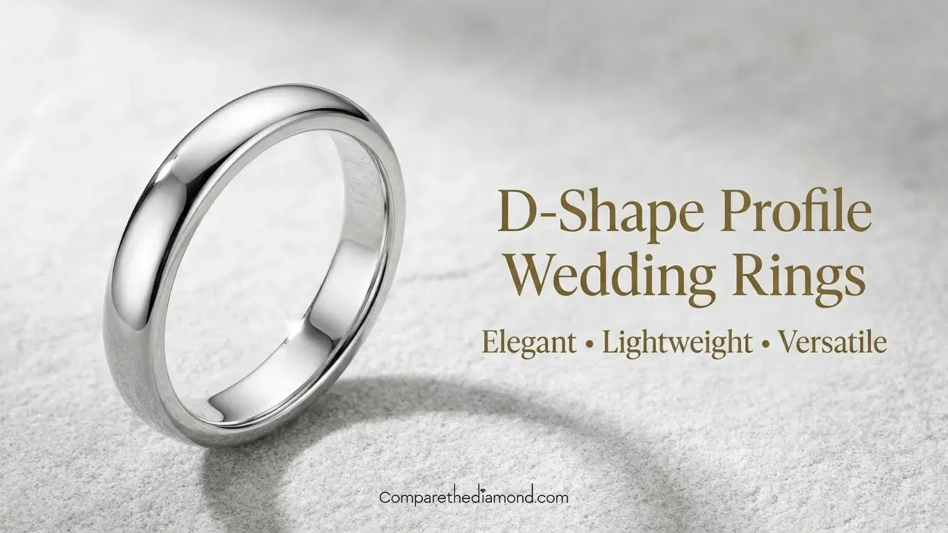 D-Shape Wedding Ring Profile