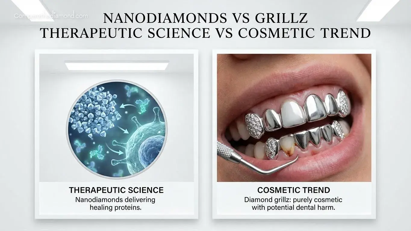 The Difference Between Nano Diamonds and Diamond Grillz