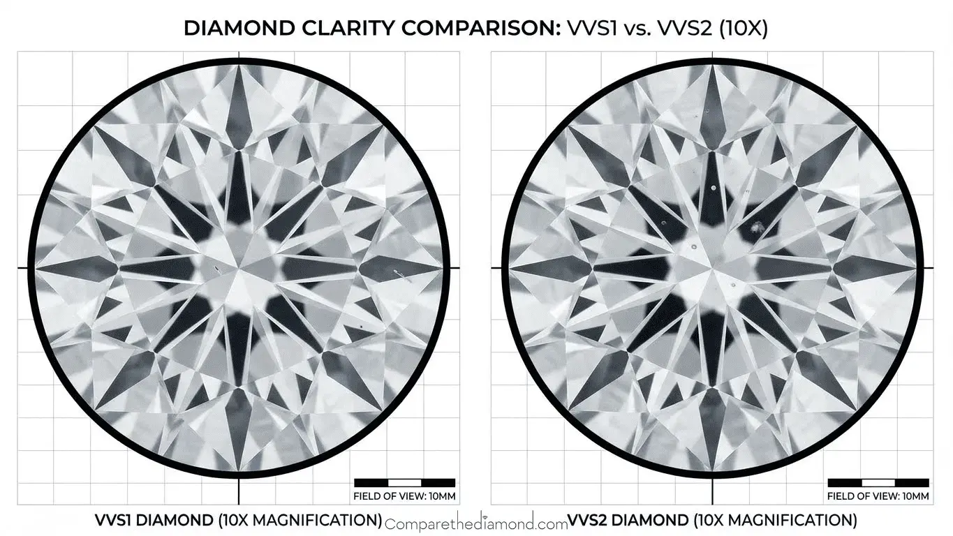Very Very Slightly Included (VVS1 & VVS2)