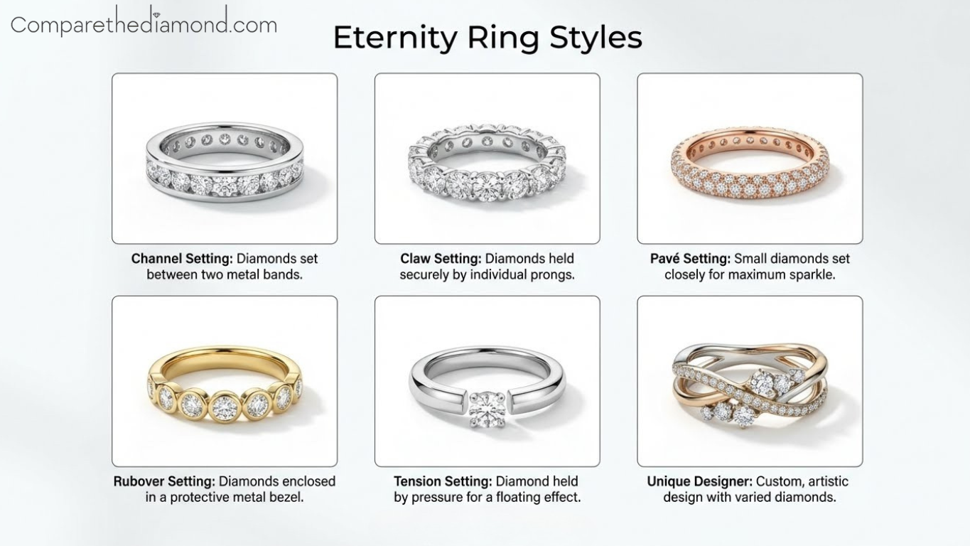 eternity ring styles guide diamond