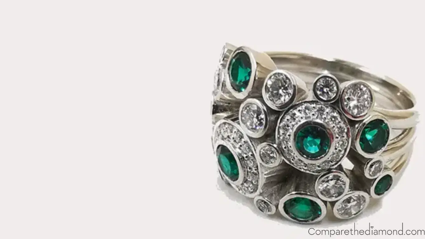 Colored Gemstone Bubble Rings