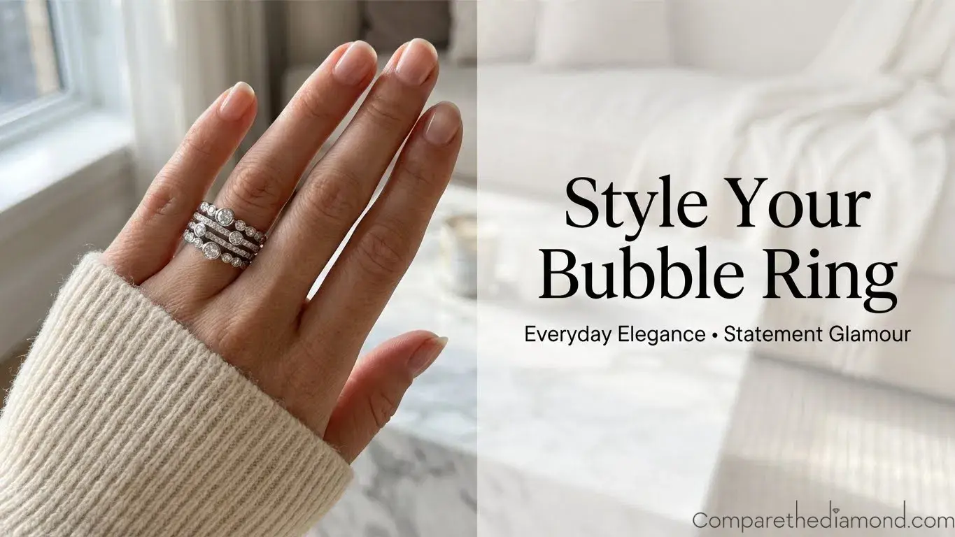 How to Style a Diamond Bubble Ring