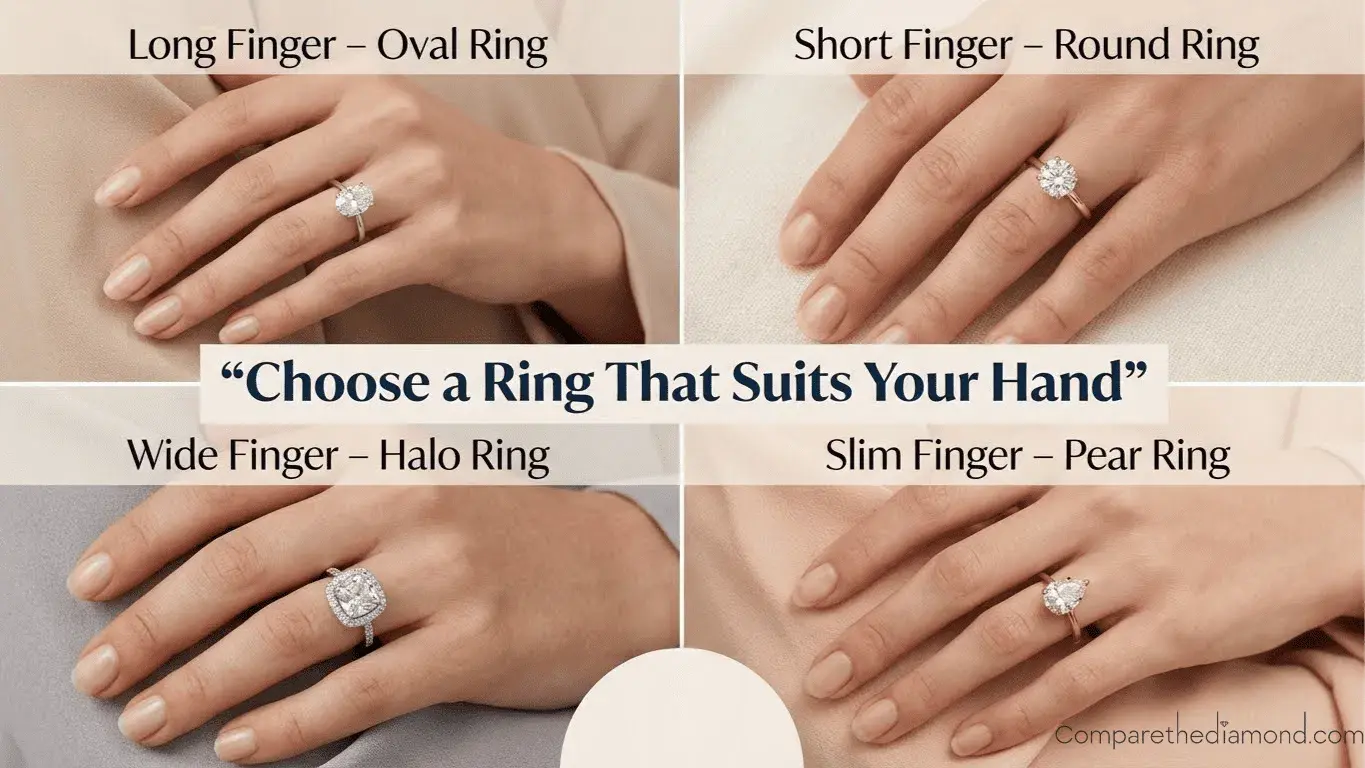 Choose an Engagement Ring to Suit Your Hand