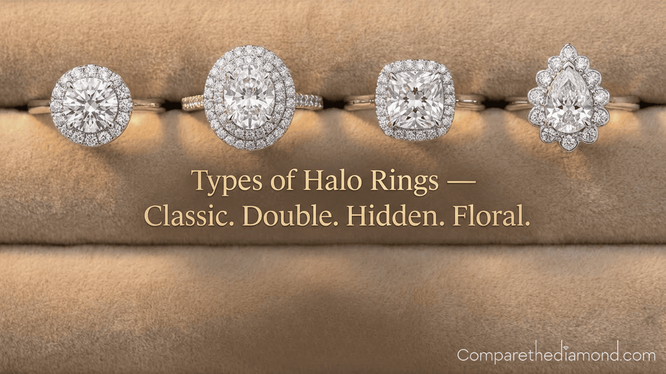 Types of Halo Ring Settings