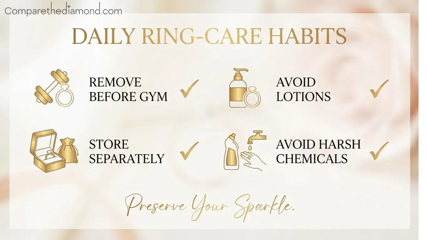 Daily habits that protect your ring