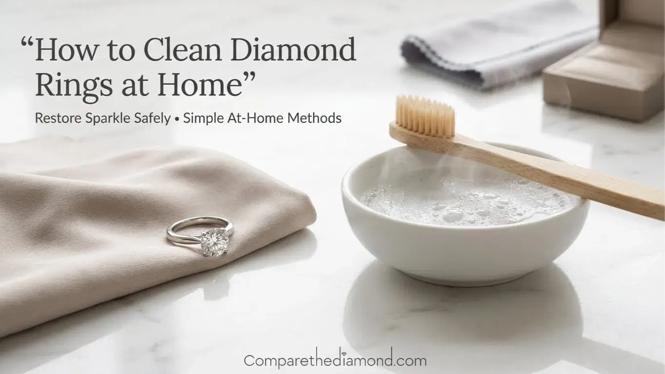 How to clean diamond rings at home