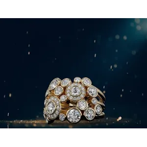 A Sparkling Symphony: The Diamond Bubble Ring