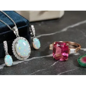 October's Dual Delight: The Iridescent Magic of Opal and the Vibrant Versatility of Tourmaline