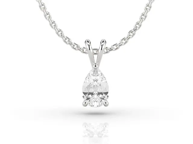 Diamond Pendants 18ct. White Gold