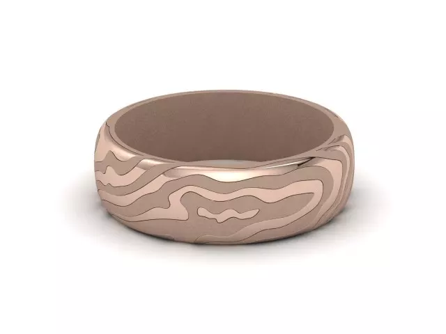 Wedding Rings Designer 100% Recycled 18ct. Rose Gold