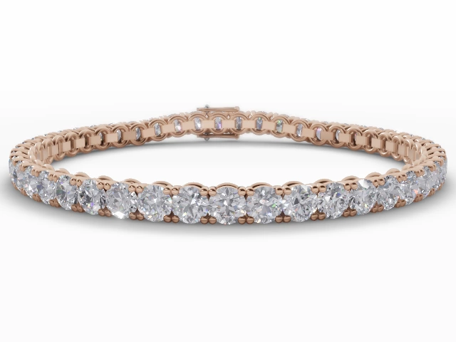 18ct. Rose Gold Diamond Tennis Bracelets