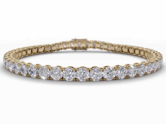 18ct. Yellow Gold Diamond Tennis Bracelets