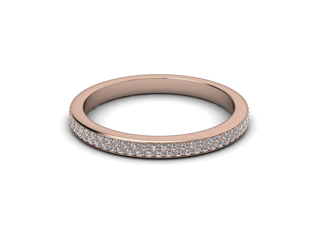 Eternity Rings Fully-Set Narrow Width 100% Recycled 18ct. Rose Gold