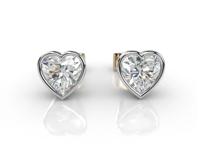 Heart-Shape Diamond Earrings in 18ct. Yellow Gold Select Your Own Certified Diamonds 493,440 diamonds listed today  Choice of Earring Designs & Setting Styles