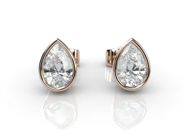 Pear-Shape Diamond Earrings in 18ct. Rose Gold Select Your Own Certified Diamonds 493,440 diamonds listed today  Choice of Earring Designs & Setting Styles