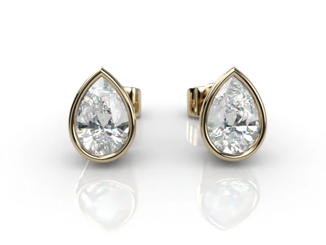 Pear-Shape Diamond Earrings in 18ct. Yellow Gold Select Your Own Certified Diamonds 493,440 diamonds listed today  Choice of Earring Designs & Setting Styles