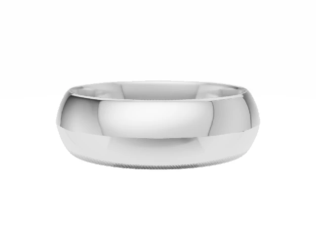 Plain Polish 6mm. Knife-Edge Wedding Platinum Rings