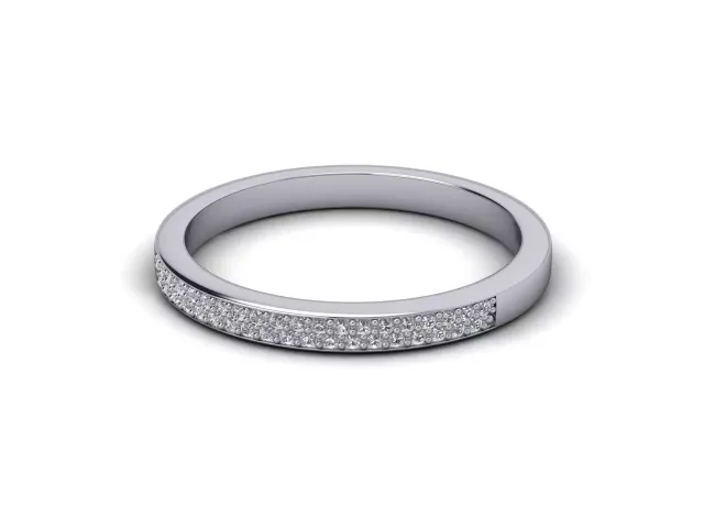 Semi-Set Diamond Wedding Rings Mined or Lab-Grown Diamonds