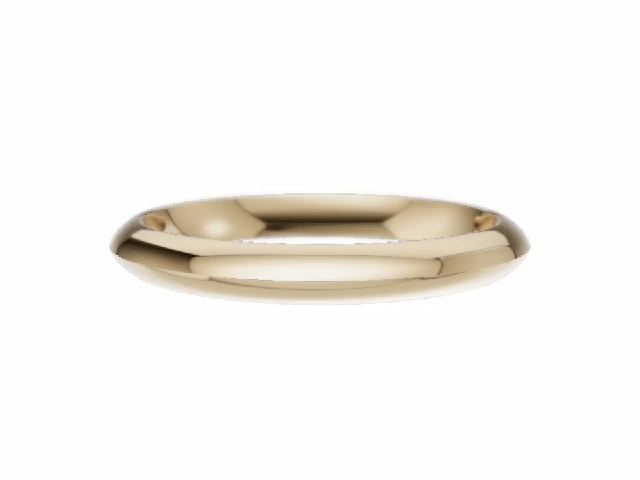 Wedding Rings Plain Polish Knife-Edge 100% Recycled 18ct. Yellow Gold