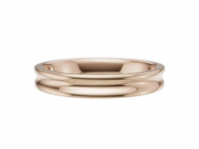 BUDGET 3.0mm.  Wide  Plain Polish Concave Wedding Ring   100% Recycled, Hallmarked 18ct. Rose Gold