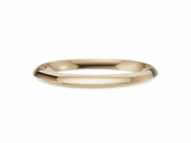 BUDGET 2.0mm.  Wide  Plain Polish Knife-Edge Wedding Ring   100% Recycled, Hallmarked 18ct. Yellow Gold