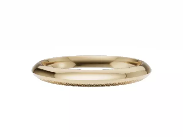 BUDGET 2.5mm.  Wide  Plain Polish Knife-Edge Wedding Ring   100% Recycled, Hallmarked 18ct. Yellow Gold