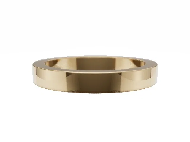 <strong>PREMIERE</strong><br />3.0mm.  Wide <br />Plain Polish Wedding Ring<br /> <br />100% Recycled, Hallmarked 18ct. Yellow Gold