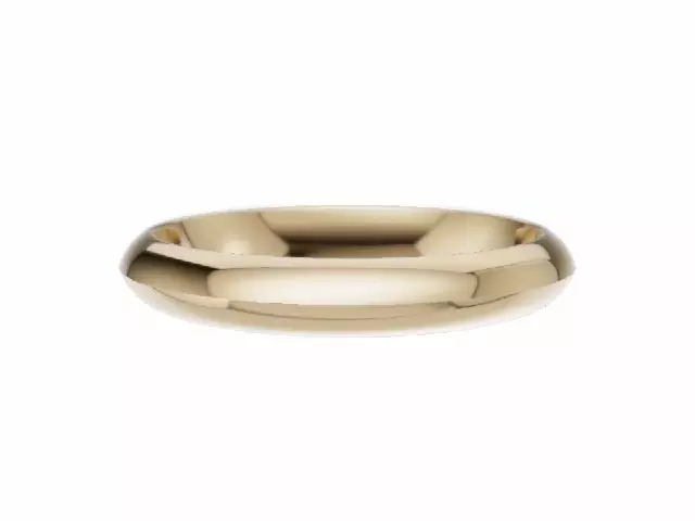 PREMIERE 3.0mm.  Wide  Plain Polish Knife-Edge Wedding Ring   100% Recycled, Hallmarked 18ct. Yellow Gold