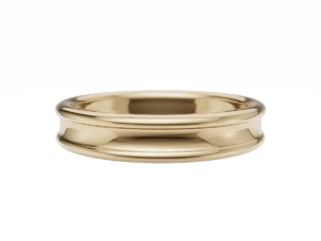 <strong>PREMIERE</strong><br />4.0mm. Wide <br />Plain Polish Concave Wedding Ring<br /> <br />100% Recycled, Hallmarked 18ct. Yellow Gold <strong>PREMIERE</strong><br />4.0mm. Wide <br />Plain Polish Concave Wedding Ring<br /> <br />100% Recycled, Hallmarked 18ct. Yellow Gold