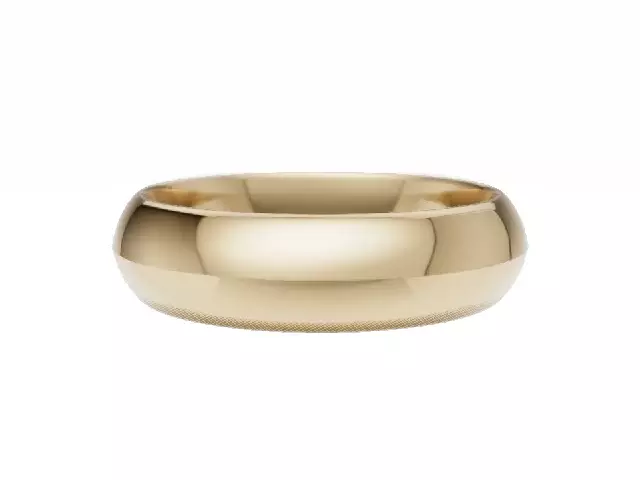 <strong>PREMIERE</strong><br />5.0mm. Wide <br />Plain Polish Knife-Edge Wedding Ring<br /> <br />100% Recycled, Hallmarked 18ct. Yellow Gold <strong>PREMIERE</strong><br />5.0mm. Wide <br />Plain Polish Knife-Edge Wedding Ring<br /> <br />100% Recycled, Hallmarked 18ct. Yellow Gold