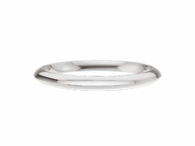 LUXURY 2.0mm.  Wide  Plain Polish Knife-Edge Wedding Ring   100% Recycled, Hallmarked 18ct. White Gold