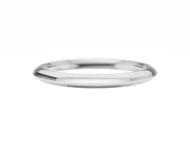 PREMIERE 2.0mm.  Wide  Plain Polish Knife-Edge Wedding Ring   100% Recycled, Hallmarked 18ct. White Gold