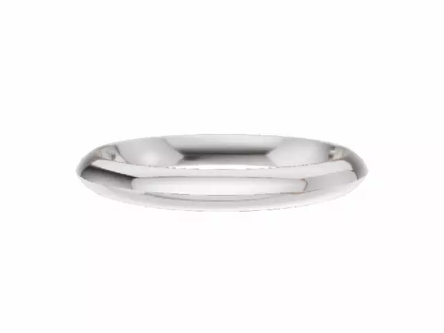 PREMIERE 2.5mm.  Wide  Plain Polish Knife-Edge Wedding Ring   100% Recycled, Hallmarked 18ct. White Gold