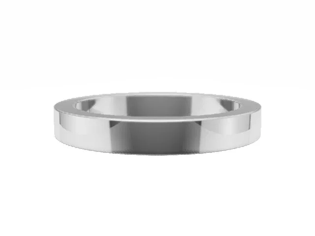 <strong>PREMIERE</strong><br />3.0mm.  Wide <br />Plain Polish Wedding Ring<br /> <br />100% Recycled, Hallmarked 18ct. White Gold