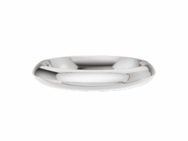 LUXURY 3.0mm.  Wide  Plain Polish Knife-Edge Wedding Ring   100% Recycled, Hallmarked 18ct. White Gold