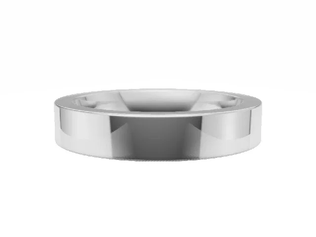 <strong>PREMIERE</strong><br />4.0mm.  Wide <br />Plain Polish Wedding Ring<br /> <br />100% Recycled, Hallmarked 18ct. White Gold