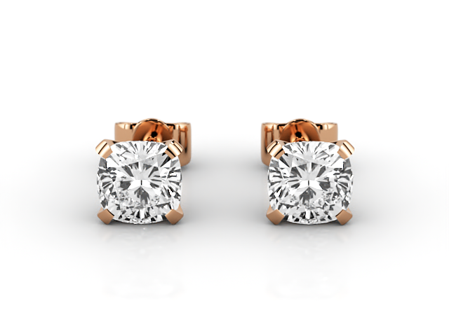 Cushion-Cut Diamond Earrings in 18ct. Rose Gold Select Your Own Certified Diamonds 493,440 diamonds listed today  Choice of Earring Designs & Setting Styles