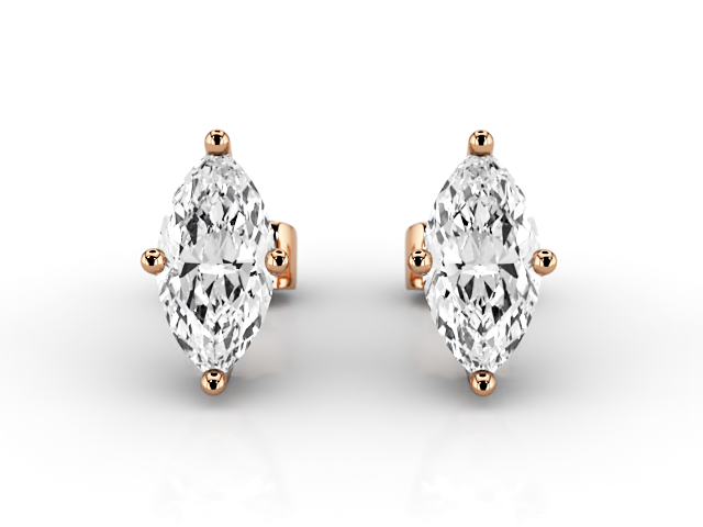 Marquise-Cut Diamond Earrings in 18ct. Rose Gold Select Your Own Certified Diamonds 493,440 diamonds listed today  Choice of Earring Designs & Setting Styles