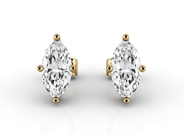 Marquise-Cut Diamond Earrings in 18ct. Yellow Gold Select Your Own Certified Diamonds 493,440 diamonds listed today  Choice of Earring Designs & Setting Styles