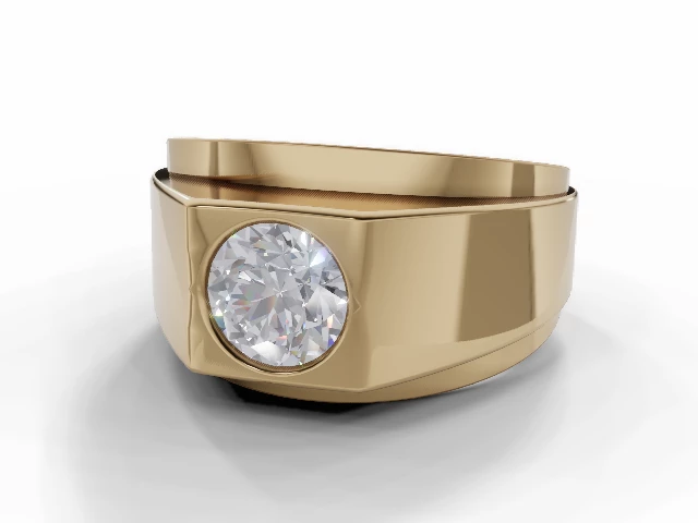 Signet Men's Ring   100% Recycled, Hallmarked 18ct. Yellow Gold