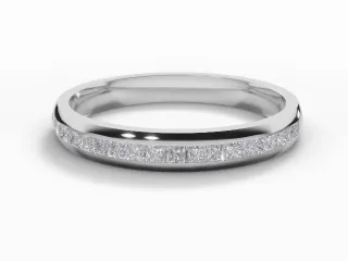 0.39cts. Part-Set Diamond Wedding Ring   Platinum  2.7mm. wide, a 'Medium Width' ring