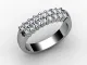 Statement Wedding RingRound Brilliant-Cut Diamonds100% Recycled, Hallmarked 18ct. White Gold