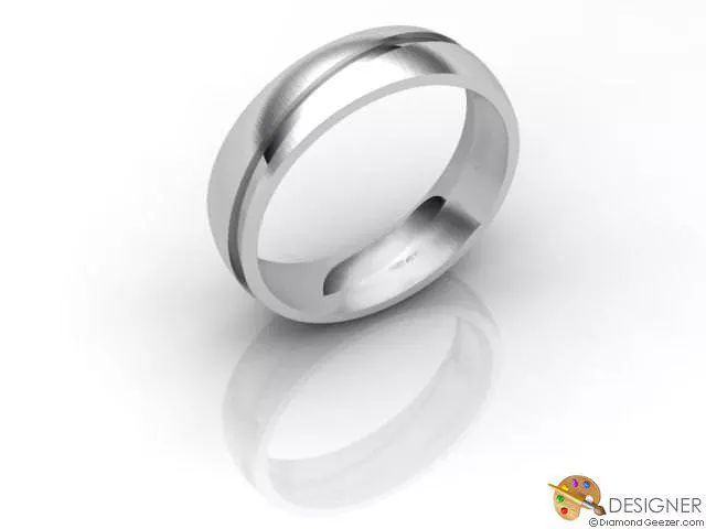 Designer Wedding Ring Choice of Widths 100% Recycled, Hallmarked 18ct. White Gold