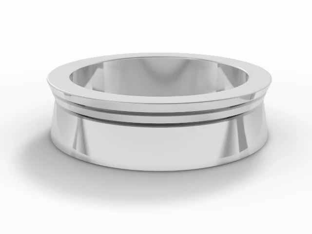 Designer Wedding Ring Choice of Widths 100% Recycled, Hallmarked Platinum