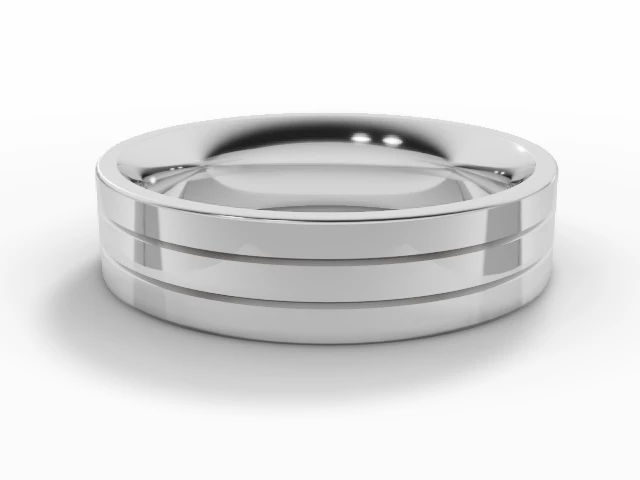 Designer Wedding Ring Choice of Widths 100% Recycled, Hallmarked Platinum