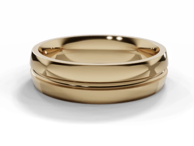 Designer Wedding Ring Choice of Widths 100% Recycled, Hallmarked 18ct. Yellow Gold