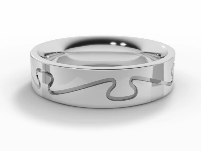 Designer Wedding Ring Choice of Widths 100% Recycled, Hallmarked Platinum