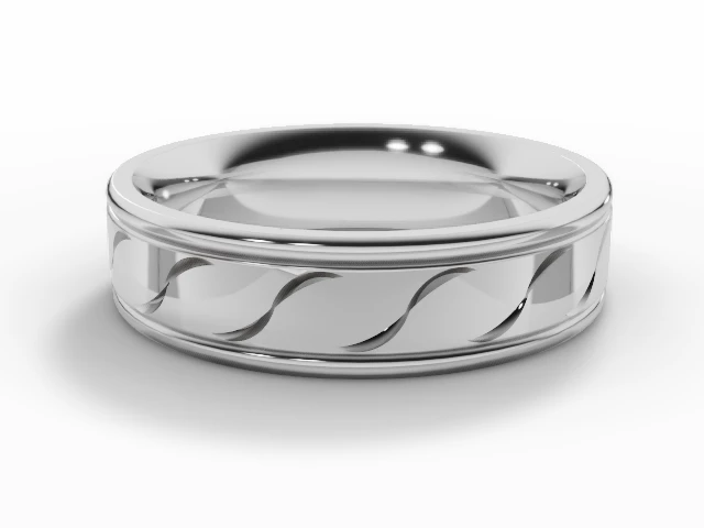 Designer Wedding Ring Choice of Widths 100% Recycled, Hallmarked Platinum