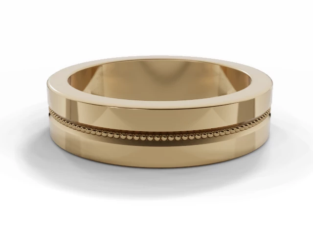 Designer Wedding Ring Choice of Widths 100% Recycled, Hallmarked 18ct. Yellow Gold